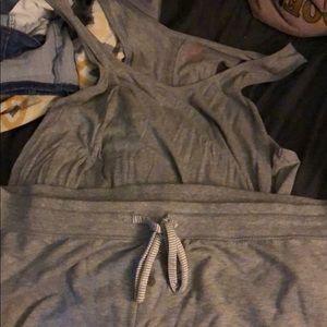 Grey night shorts outfit 3x